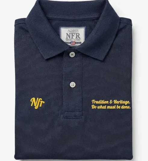 Polo Masculina NFR – Azul Marinho Heritage Premium