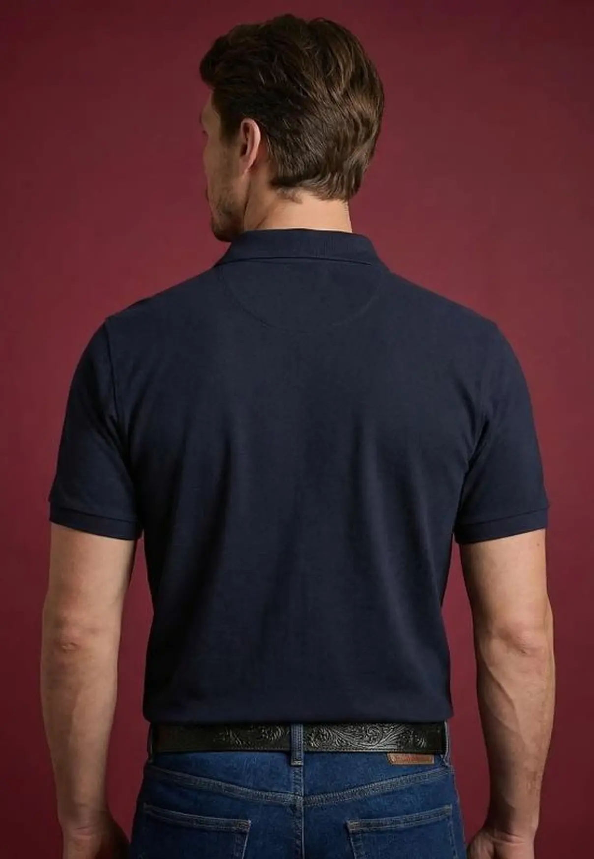 Polo Masculina NFR – Azul Marinho Heritage