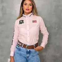 Camisa Feminina NFR Rosa - imagem 1