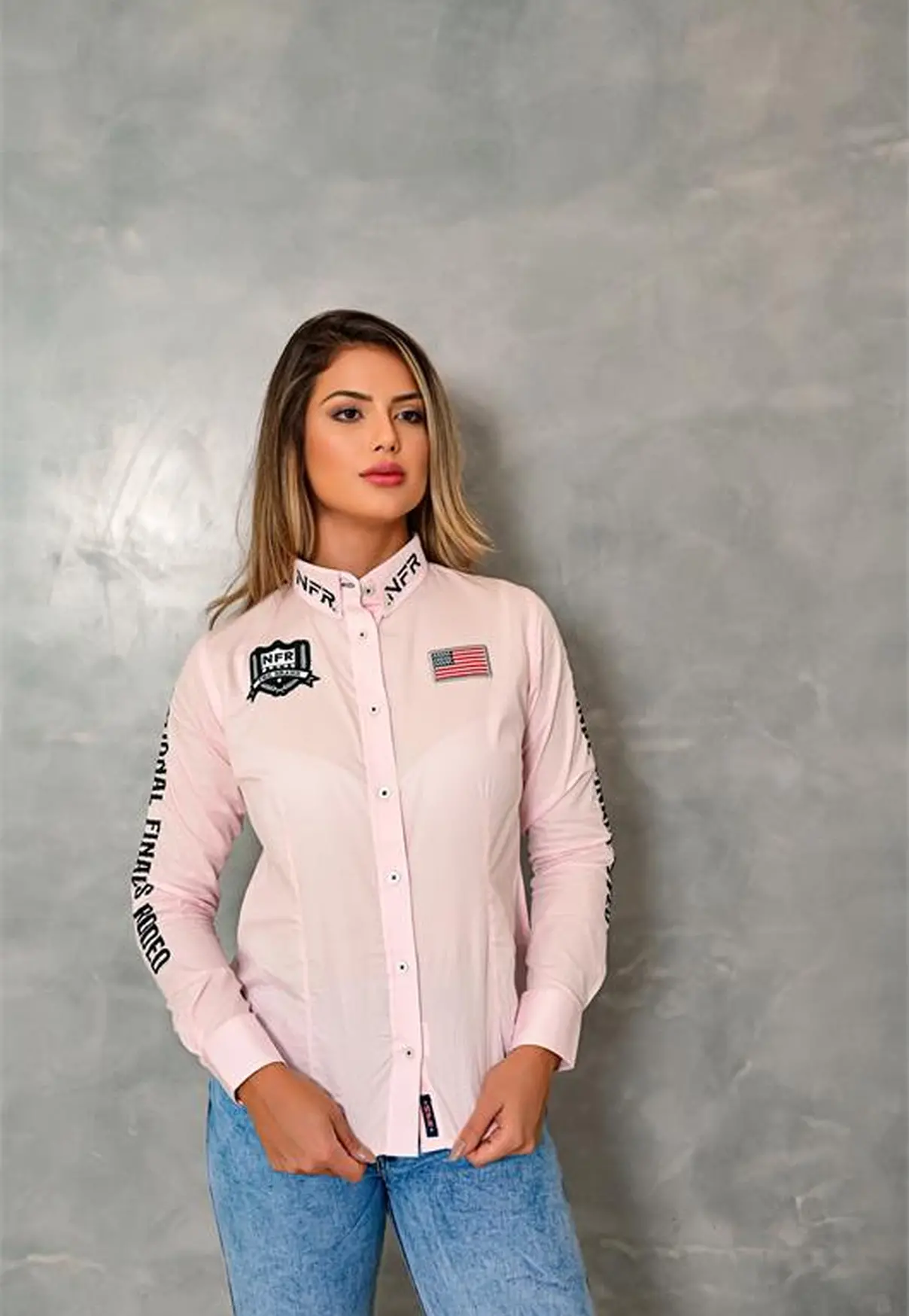 Camisa Feminina NFR Rosa