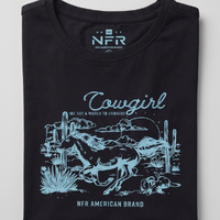 Cropped Feminino NFR – Cowgirl Preto Premium - imagem 2