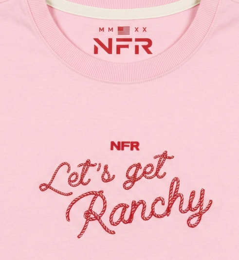 Cropped Feminino NFR – Let’s Get Ranchy Rosa