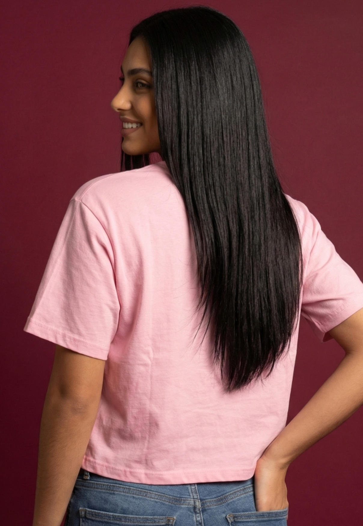 Cropped Feminino NFR – Let’s Get Ranchy Rosa