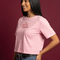 Cropped Feminino NFR – Let’s Get Ranchy Rosa - imagem 3