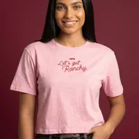 Cropped Feminino NFR – Let’s Get Ranchy Rosa - imagem 1