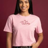 Cropped Feminino NFR – Let’s Get Ranchy Rosa - imagem 1