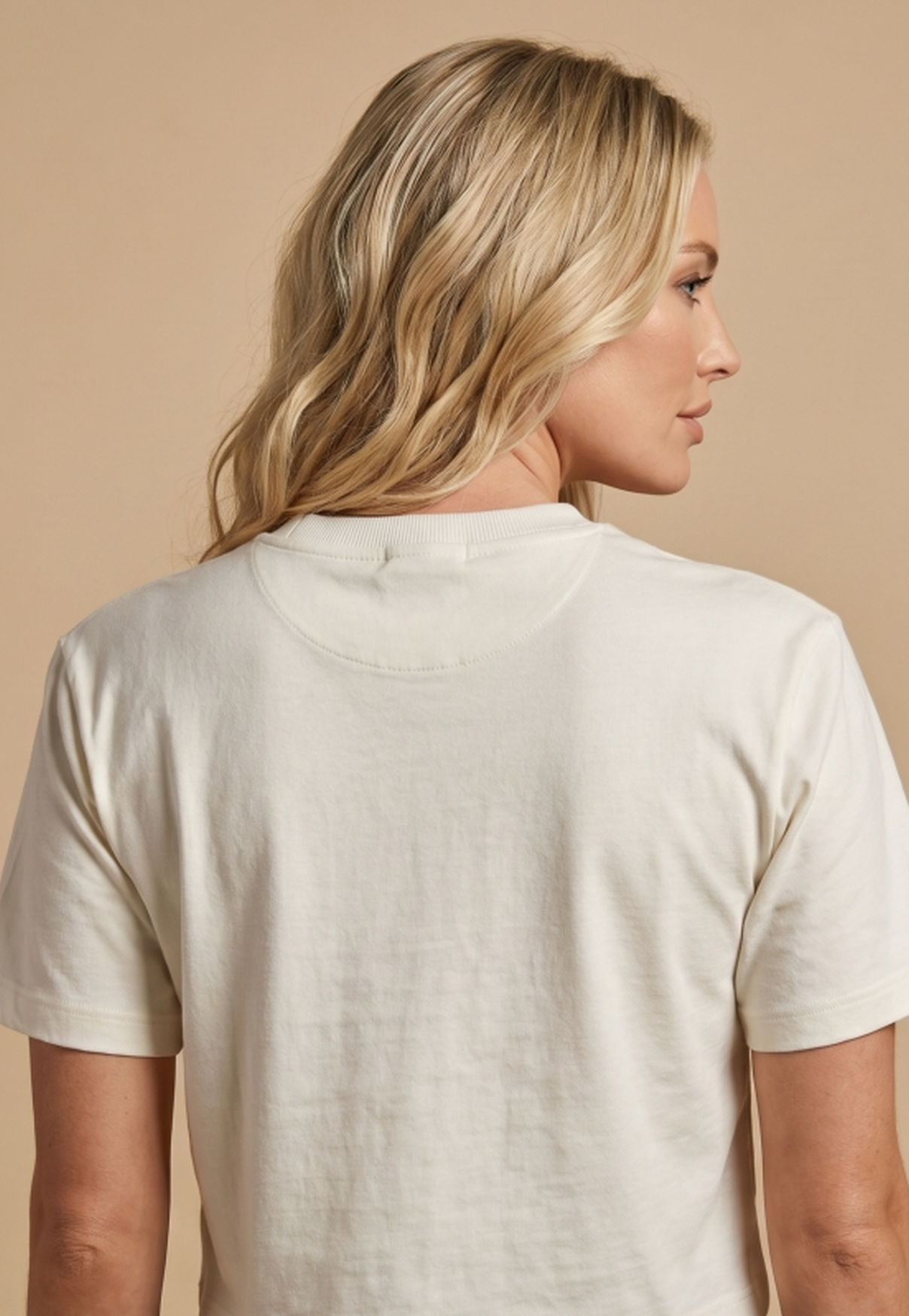 Cropped Feminino NFR – Longhorn Heritage Bege