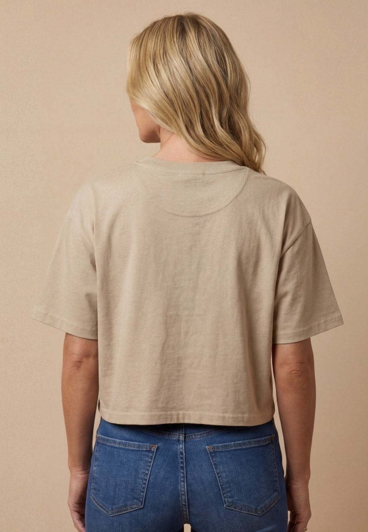 Cropped Feminino NFR – Longhorn Heritage Bege