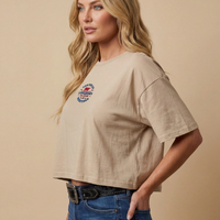 Cropped Feminino NFR – Longhorn Heritage Bege - imagem 3