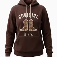 Moletom Feminino NFR – Cowgirl Marrom Premium - imagem 2