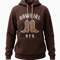 Moletom Feminino NFR – Cowgirl Marrom Premium - imagem 2