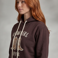 Moletom Feminino NFR – Cowgirl Marrom Premium - imagem 3