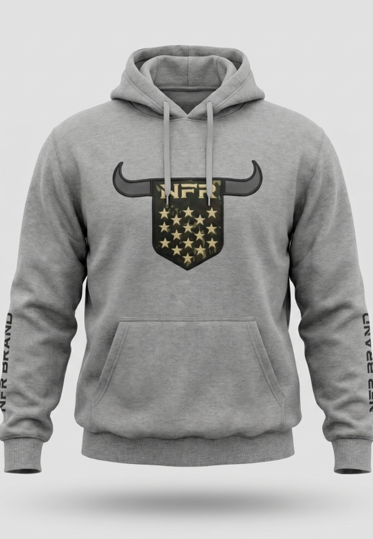Moletom Masculino NFR – Bull Cinza Premium