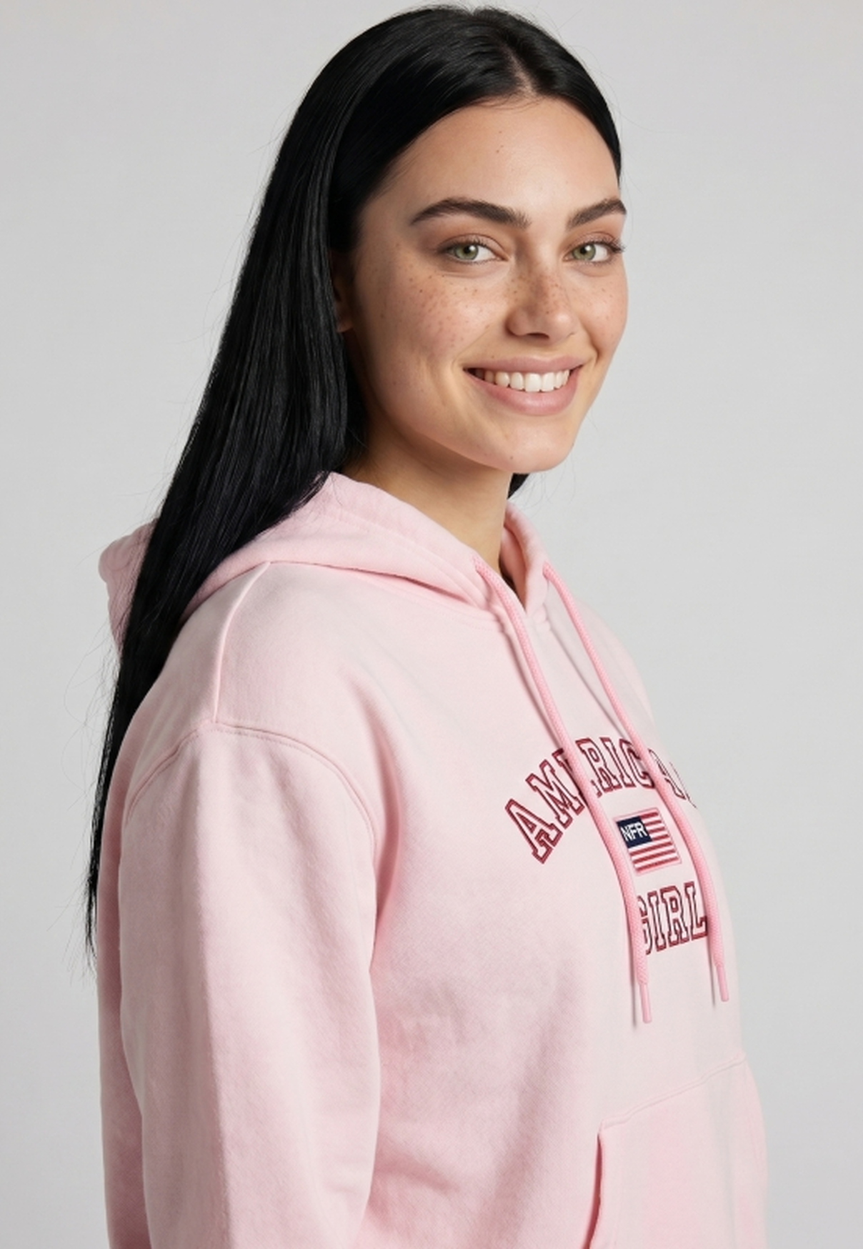 Moletom Feminino NFR – American Girl Rosa Premium