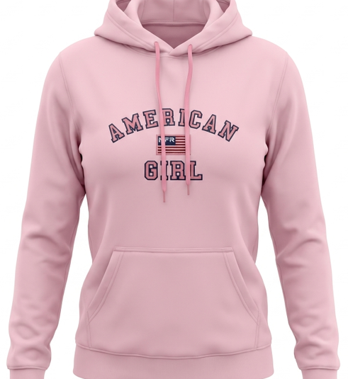 Moletom Feminino NFR – American Girl Rosa Premium