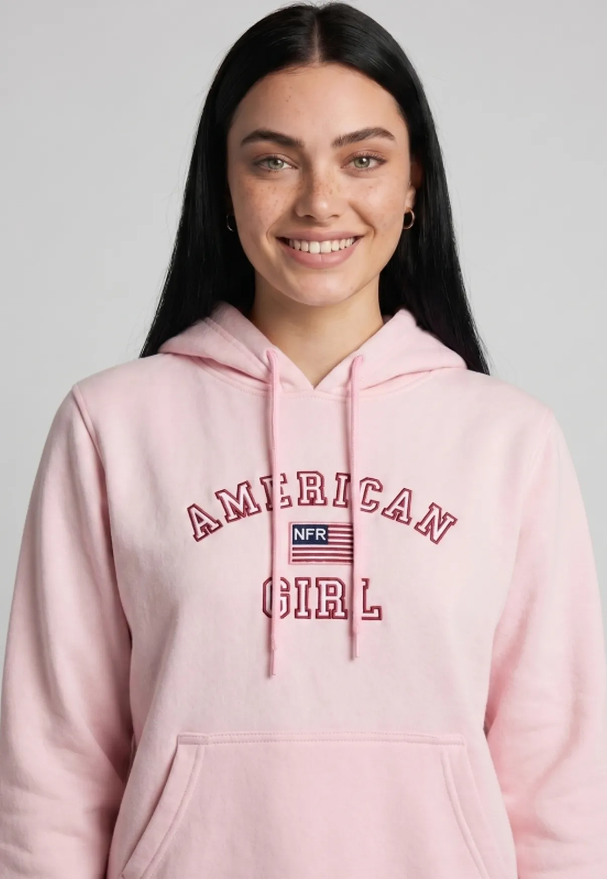 Moletom Feminino NFR – American Girl Rosa Premium