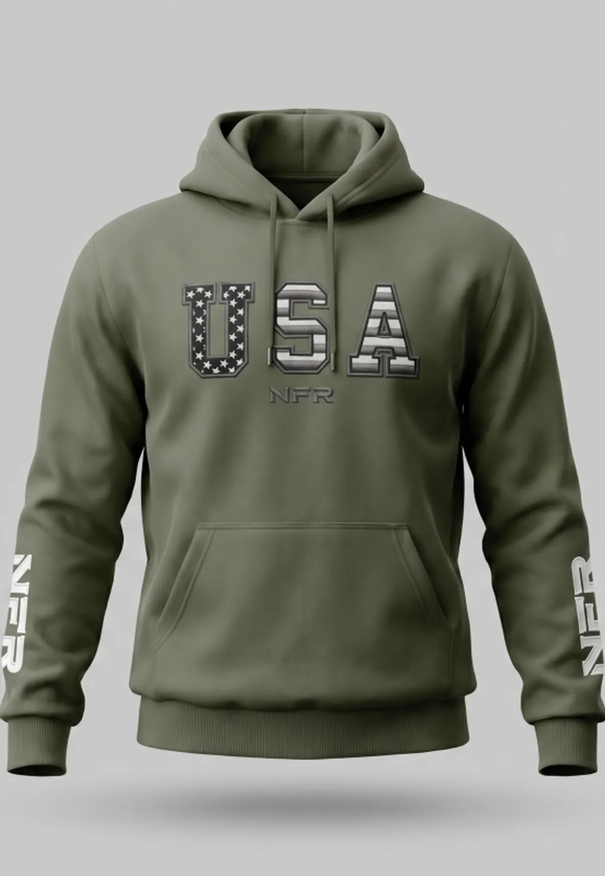 Moletom Masculino NFR – USA Verde Militar