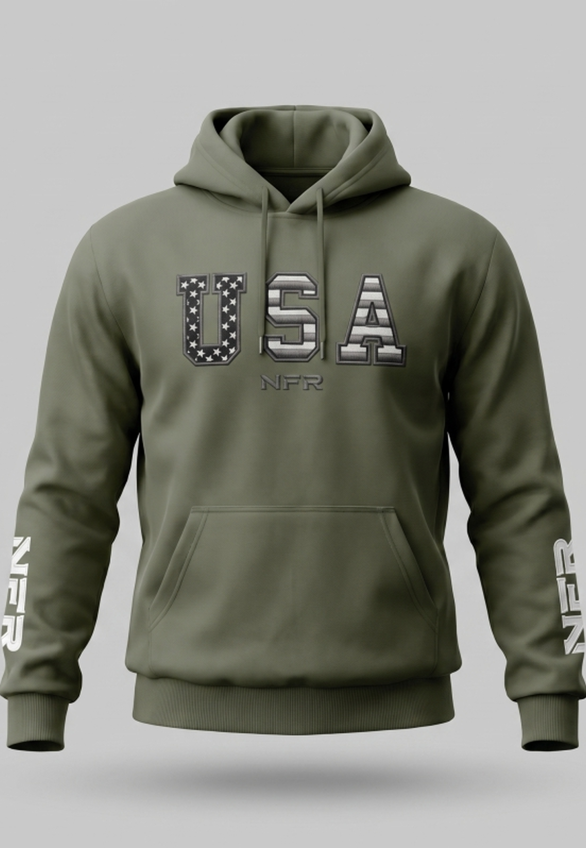 Moletom Masculino NFR – USA Verde Militar
