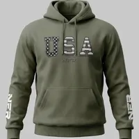 Moletom Masculino NFR – USA Verde Militar - imagem 2