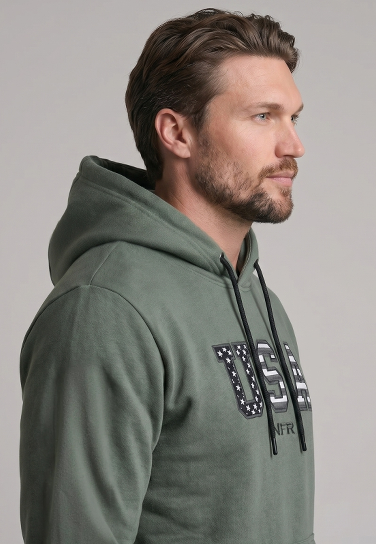 Moletom Masculino NFR – USA Verde Militar