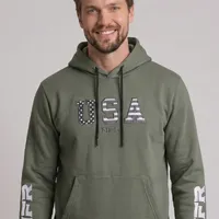 Moletom Masculino NFR – USA Verde Militar - imagem 1
