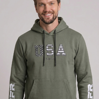 Moletom Masculino NFR – USA Verde Militar - imagem 1