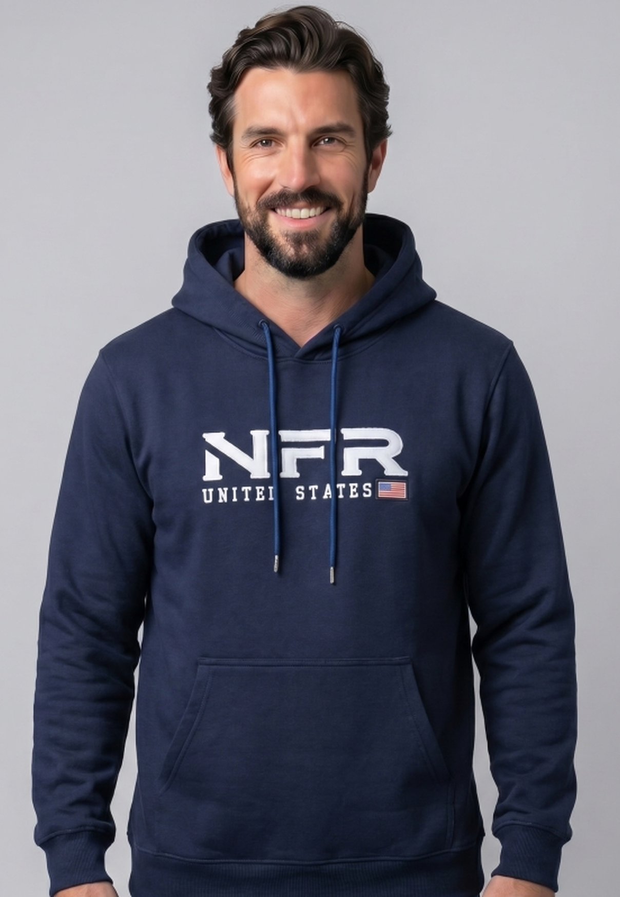 Moletom Masculino NFR United States – Azul Marinho Premium