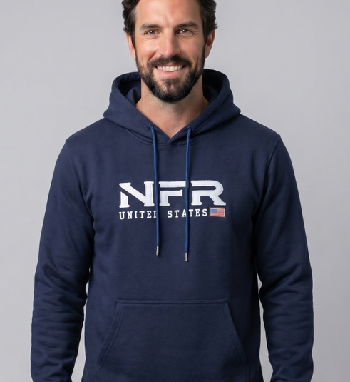 Moletom Masculino NFR United States – Azul Marinho Premium