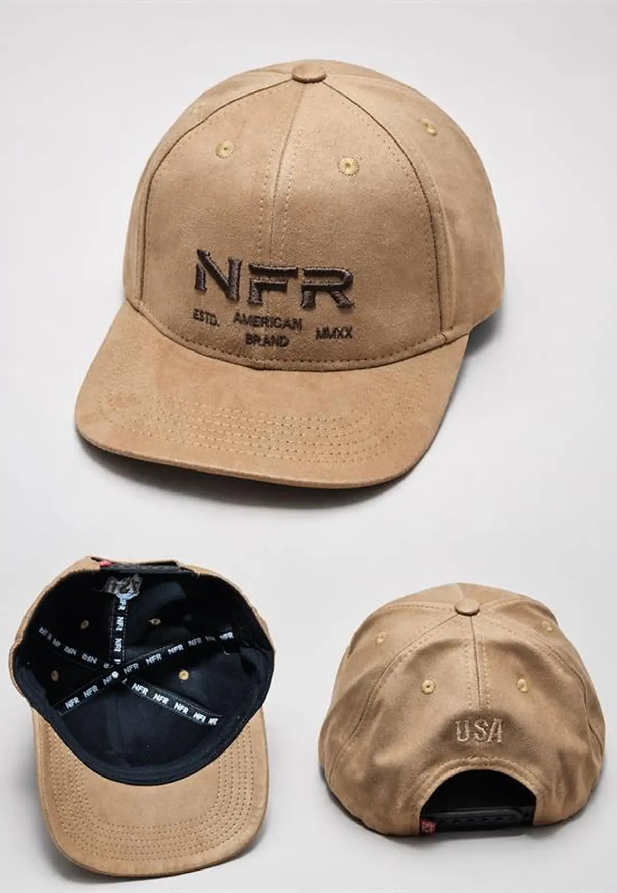 Boné NFR American Brand Marrom Claro