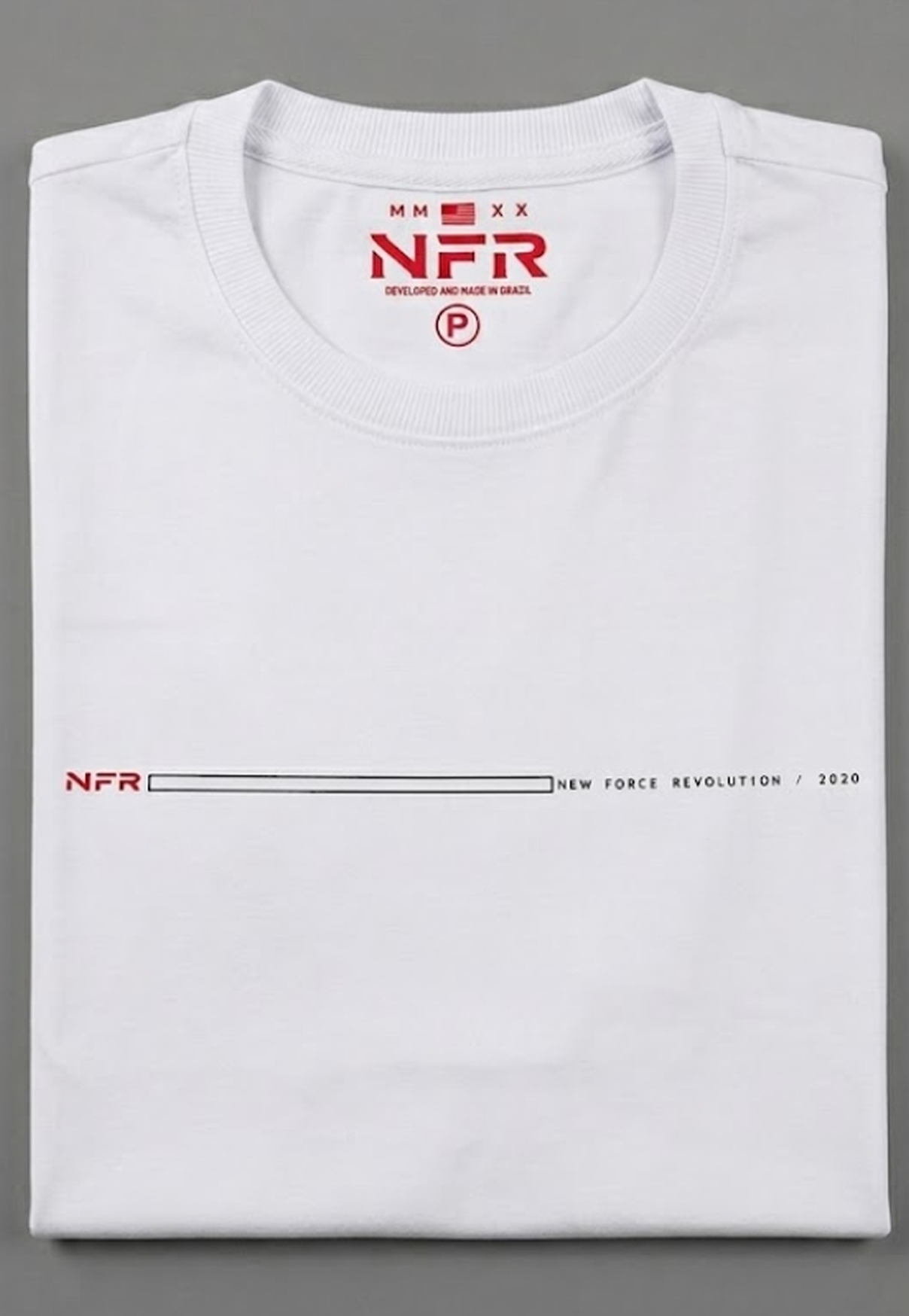 Camiseta NFR Branca Minimal