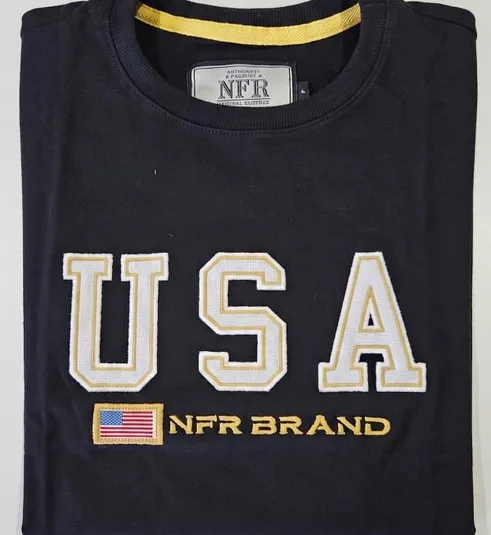 Camiseta NFR USA Brand Black
