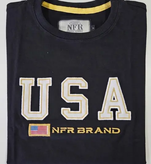Camiseta NFR USA Brand Black