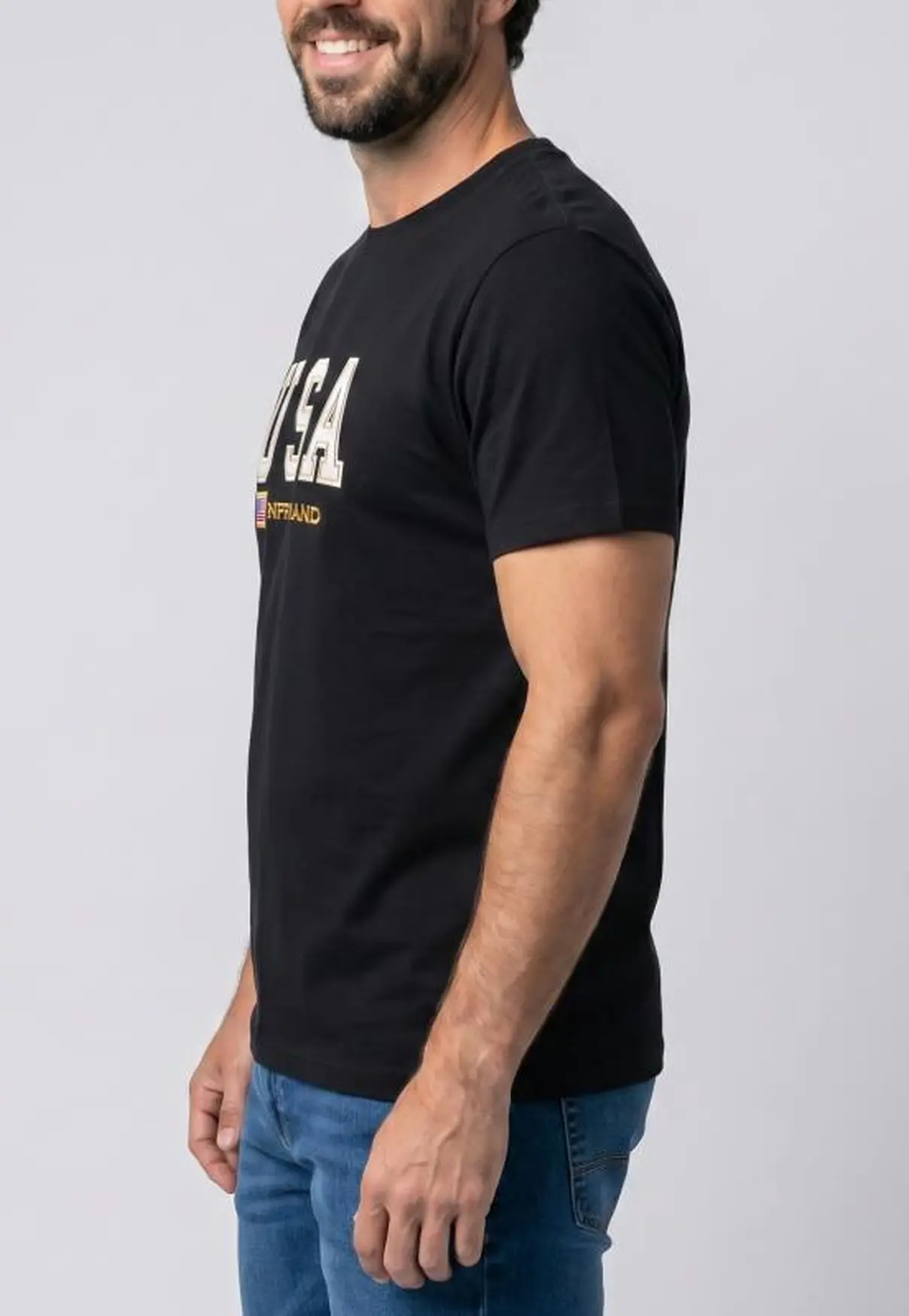 Camiseta NFR USA Brand Black