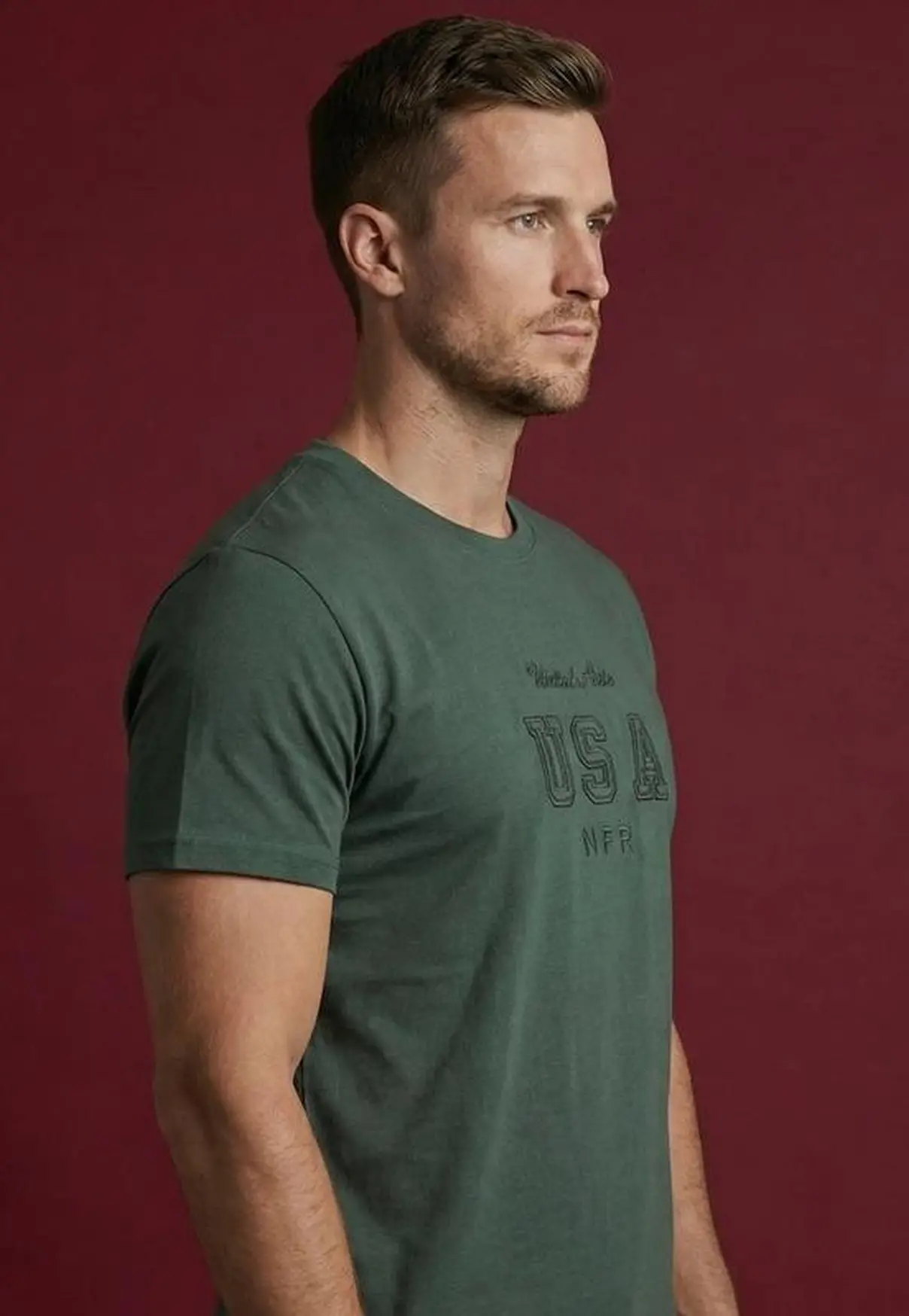 Camiseta NFR USA Unlimited Verde Militar