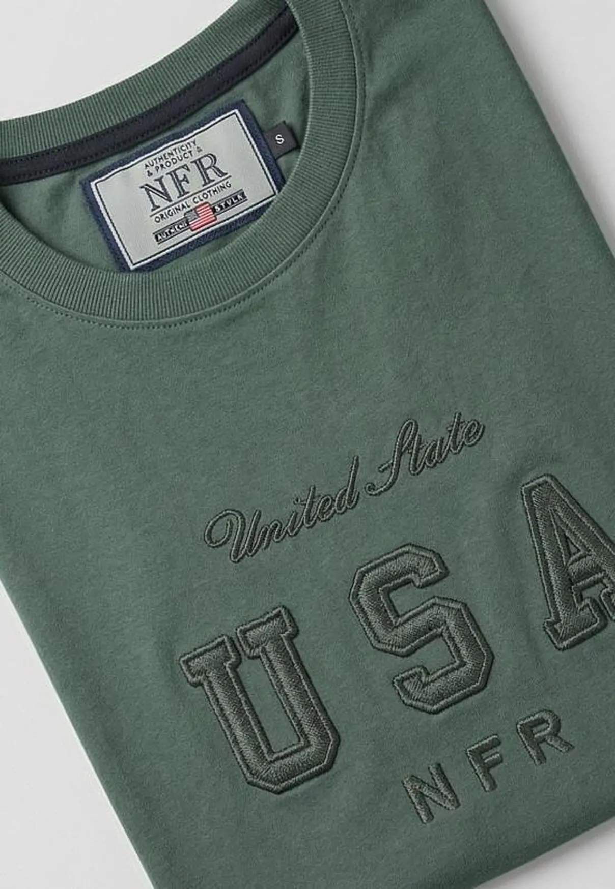 Camiseta NFR USA Unlimited Verde Militar