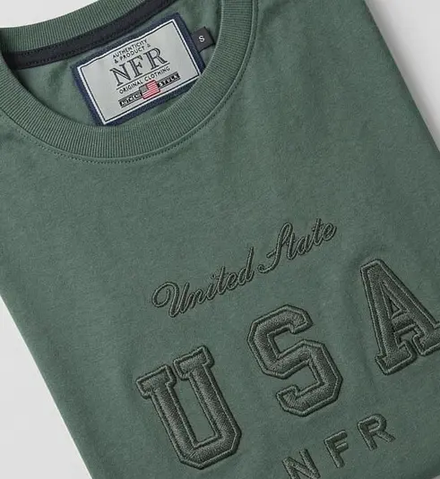 Camiseta NFR USA Unlimited Verde Militar