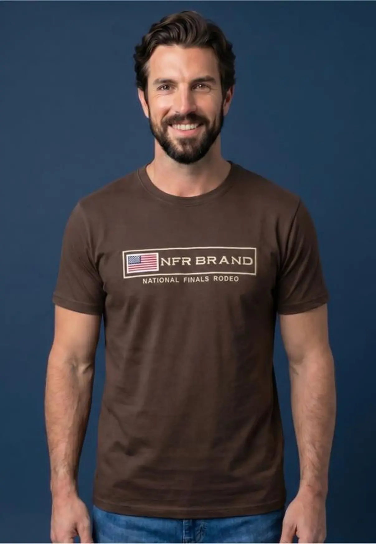 Camiseta NFR National Finals Rodeo Brown