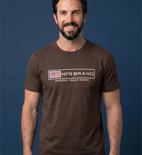 Camiseta NFR National Finals Rodeo Brown