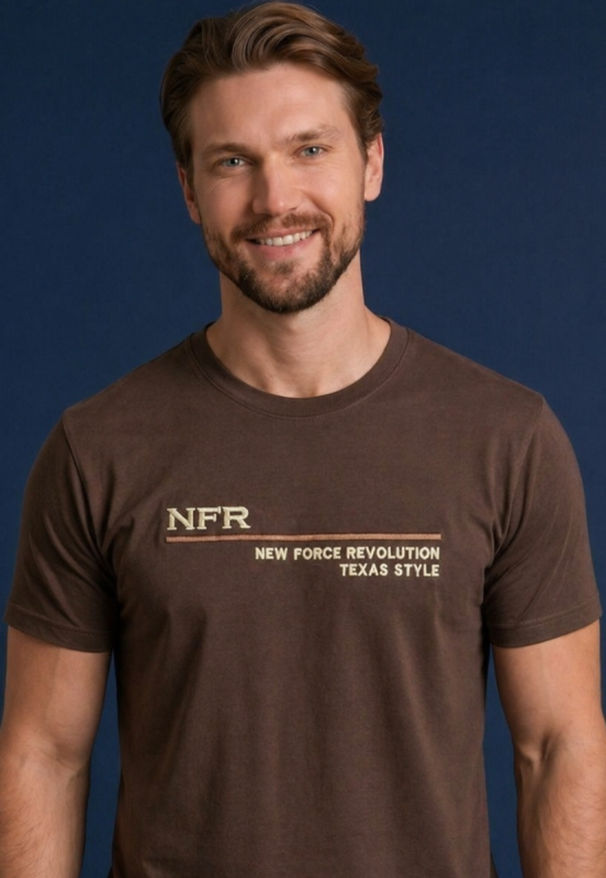 Camiseta NFR Texas Style Brown