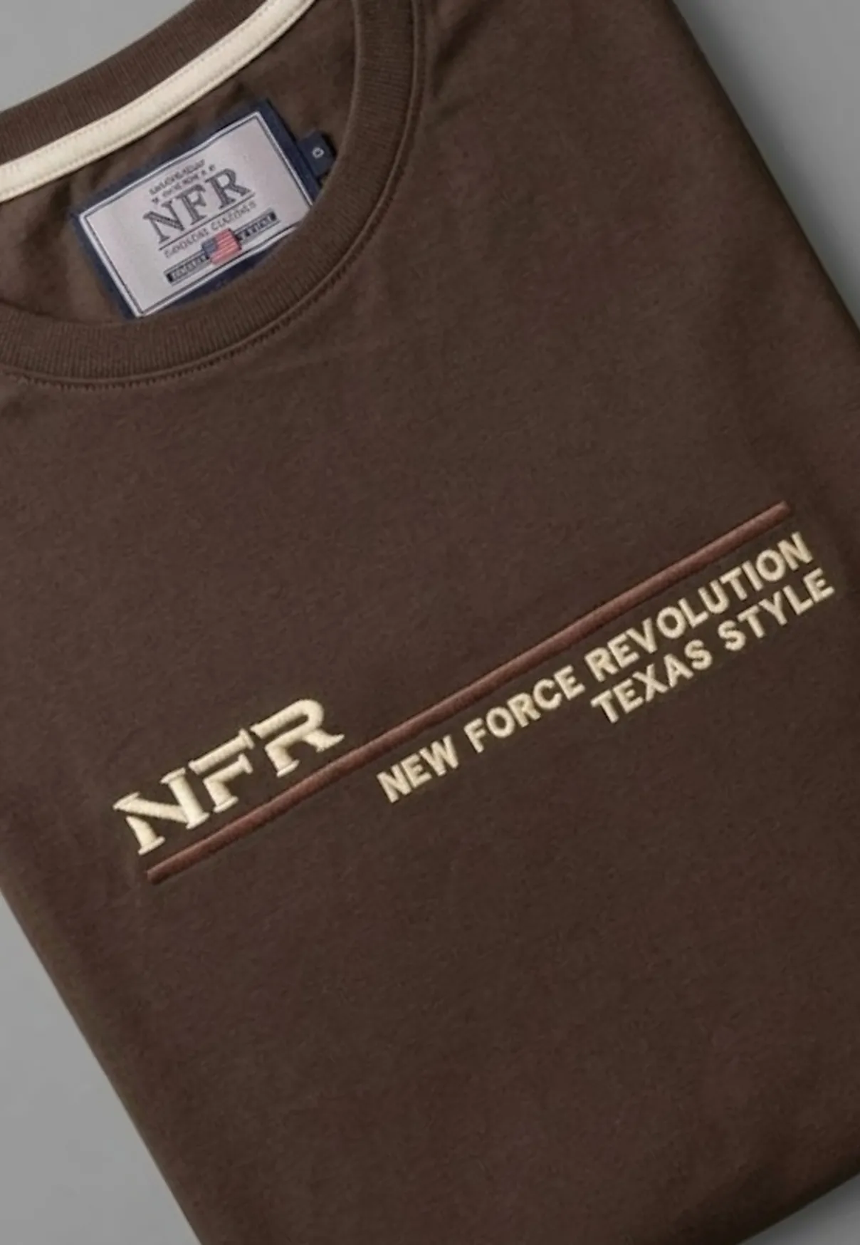 Camiseta NFR Texas Style Brown