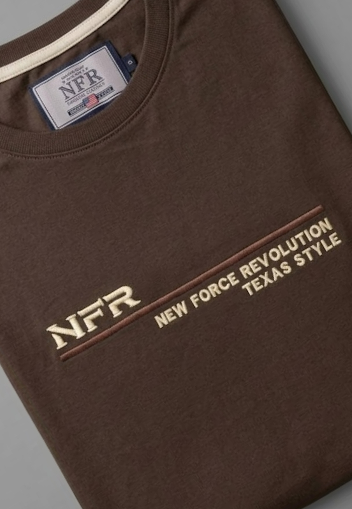 Camiseta NFR Texas Style Brown