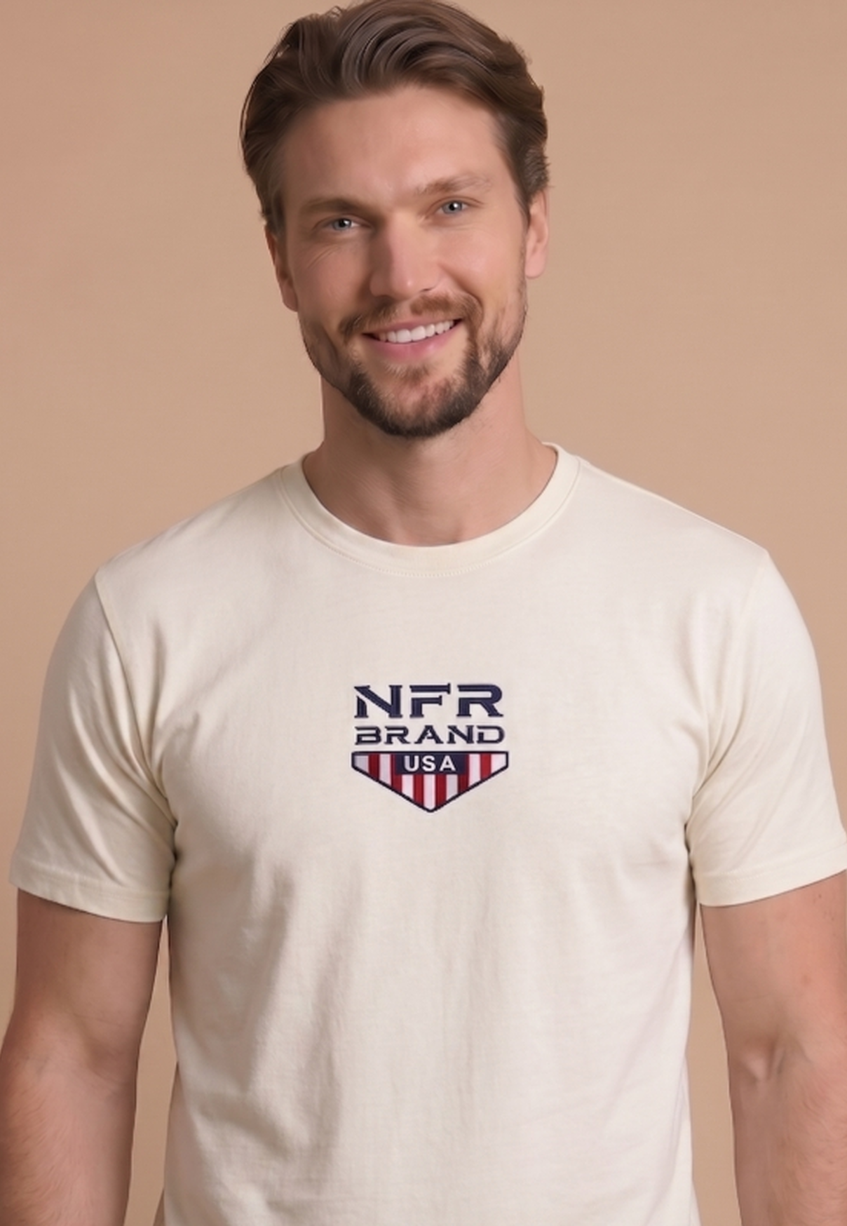 Camiseta NFR Brand USA Off White