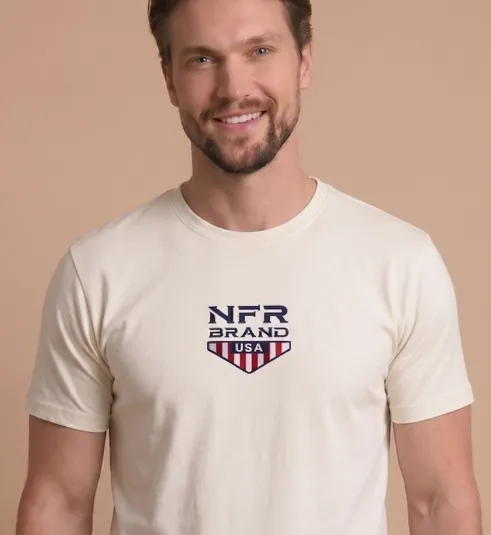 Camiseta NFR Brand USA Off White