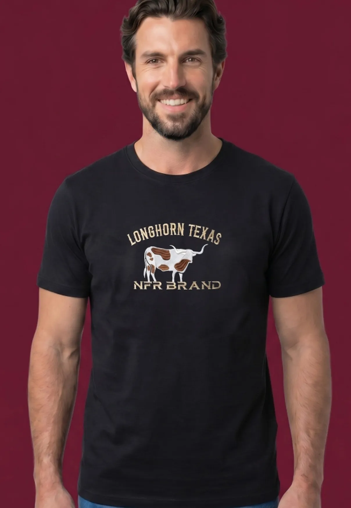 Camiseta Longhorn Texas NFR Brand