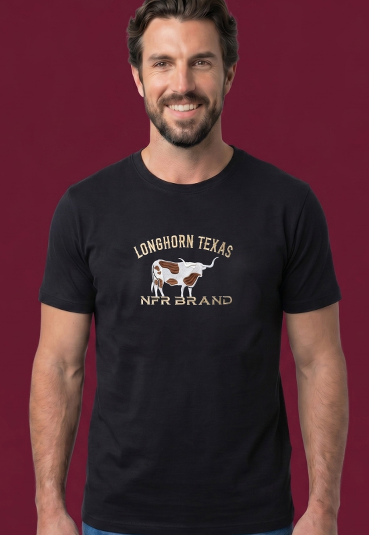 Camiseta Longhorn Texas NFR Brand