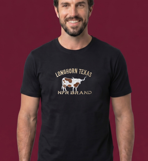 Camiseta Longhorn Texas NFR Brand