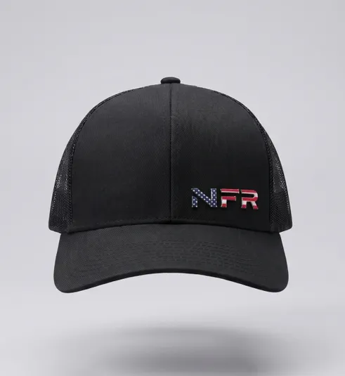 Boné NFR USA Black Trucker