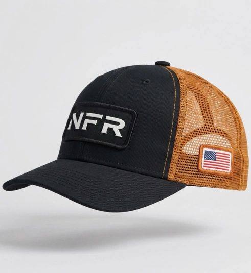Boné NFR Black Camel Trucker