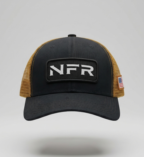 Boné NFR Black Camel Trucker