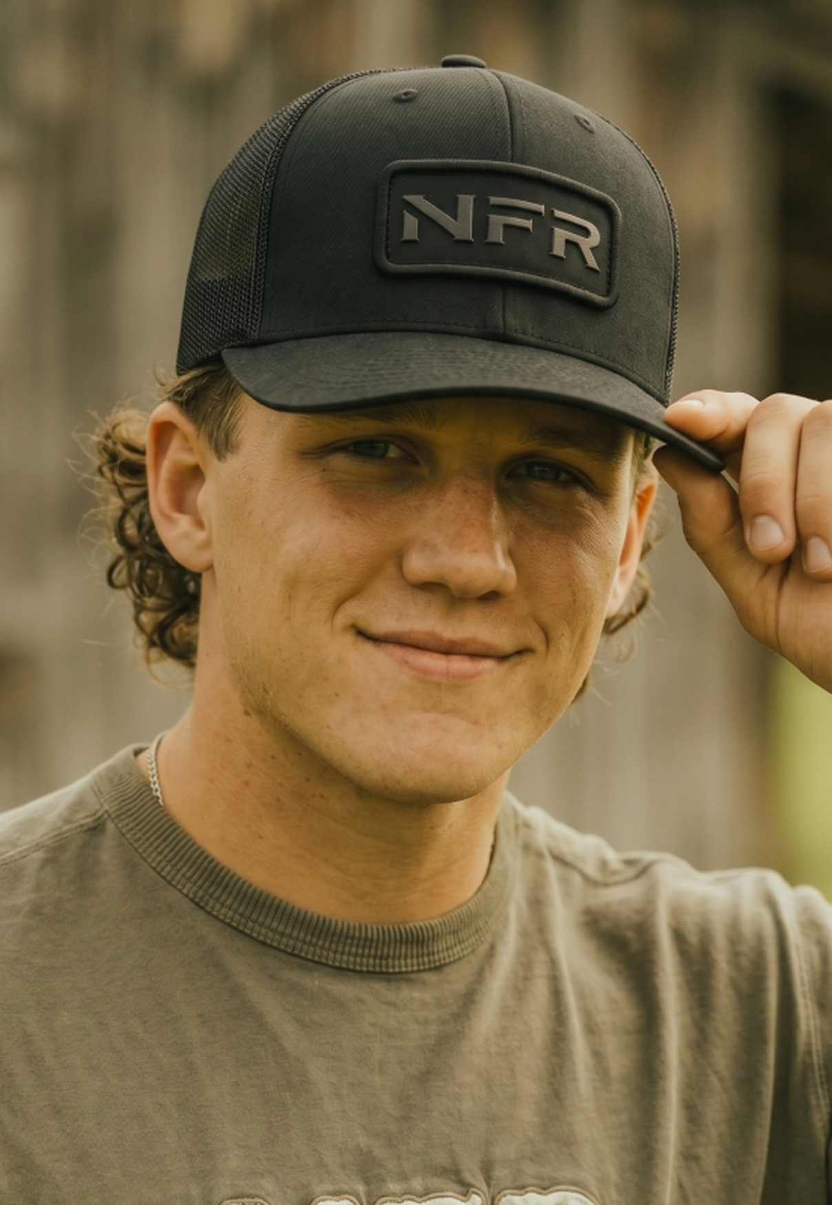 Boné NFR Black Trucker